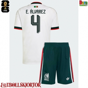 Mexiko Edson Alvarez #4 Borta Kläder Barn VM 2026 Kortärmad (+ Korta byxor)